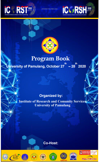 ICOR-ST and ICOR-SH 2020 PROGRAM BOOK IN INSTITUTE OF RESEARCH AND COMMUNITY SERVICE UNIVERSITY OF PAMULANG