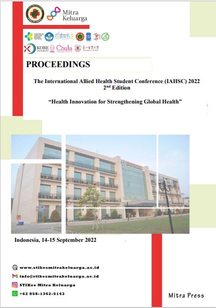 Proceedings - The International Allied Health Student Conference (IAHSC) 2022 2nd Edition. “Health Innovation for Strengthening Global Health”